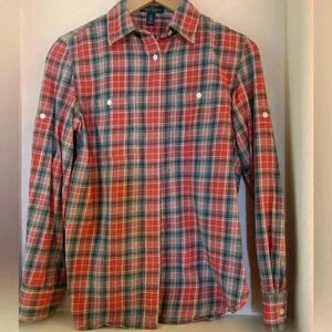 Ralph Lauren plaid Shirt with Roll up Tab Sleeves